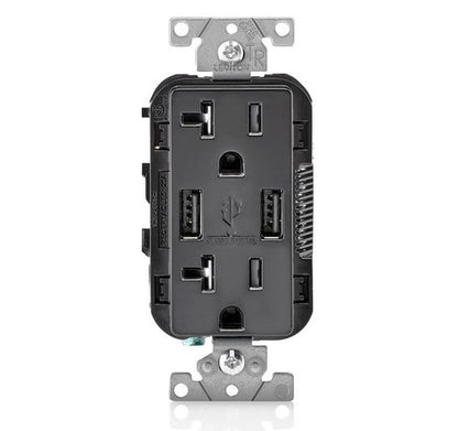 LEVITON T5632 15A TR RECPT USB CHRG BL - BuyRite Electric