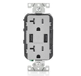 LEVITON T5832 Electrical USB Outlet 20A Dual High Speed USB Charger With 2Pack Receptacle Screw Included 20A / 125V