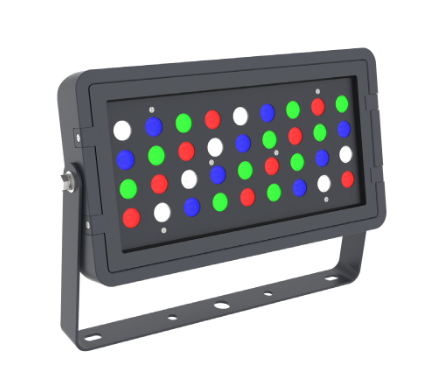 Westgate Lighting TC-FLS-96W-RGBW-BT-BK LED Smart App Compatible RGBW Series Square Flood Light, Wattage 96W, Black Finish