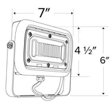 ELCO Lighting EFL30S50WFT Mini LED Floodlight 30W 5000K 3100 lm 120/277V Dark Bronze Finish