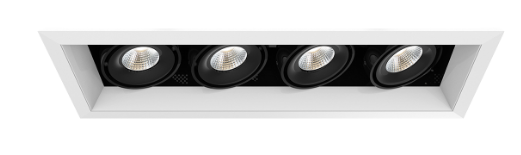 Eurofase Lighting TE164ALED-40-2-02 LED 60W Linear Multiple Recessed Light White/Black Finish