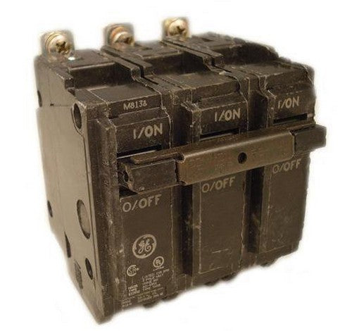 GE THQB32015 15 Amp Three-pole Q-Line Miniature Circuit Breakers 10KAIC Standard 120 ~ 240 VAC