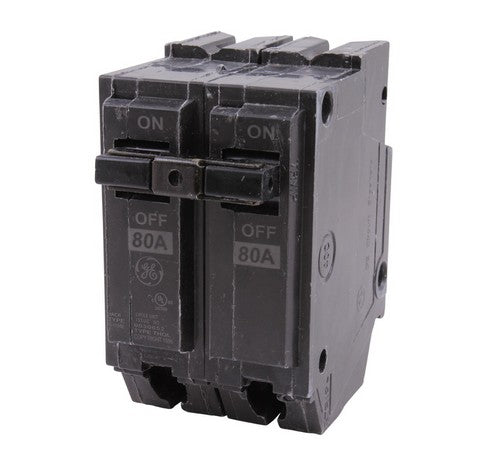 GE THQL2180 80 Amp Two-pole Feeder Plug-in Circuit Breakers 10K IC 120/240V