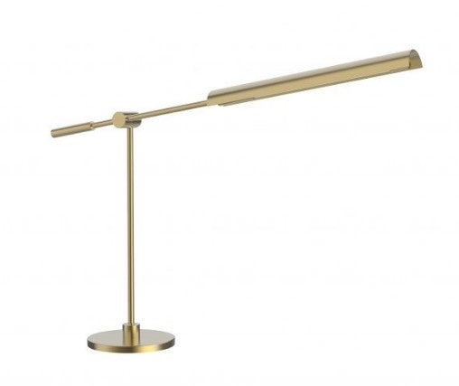 Alora Lighting TL316616VBMS LED Astrid 6W Table Lamp Light Metal Shade Vintage Brass Finish