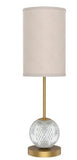 Alora Lighting TL321201NBWL LED Marni 10W Table Lamp Light Natural Brass White Linen Finish