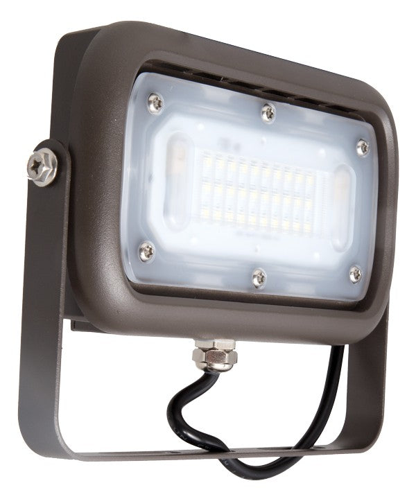 ELCO Lighting EFL30S50WFT Mini LED Floodlight 30W 5000K 3100 lm 120/277V Dark Bronze | BuyRite Electric
