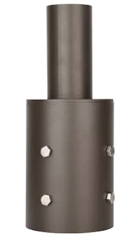 EnvisionLED TN-RD-4 Tenon Mount For Poles Round 4" Pole Reducer to 2.36", Bronze Finish