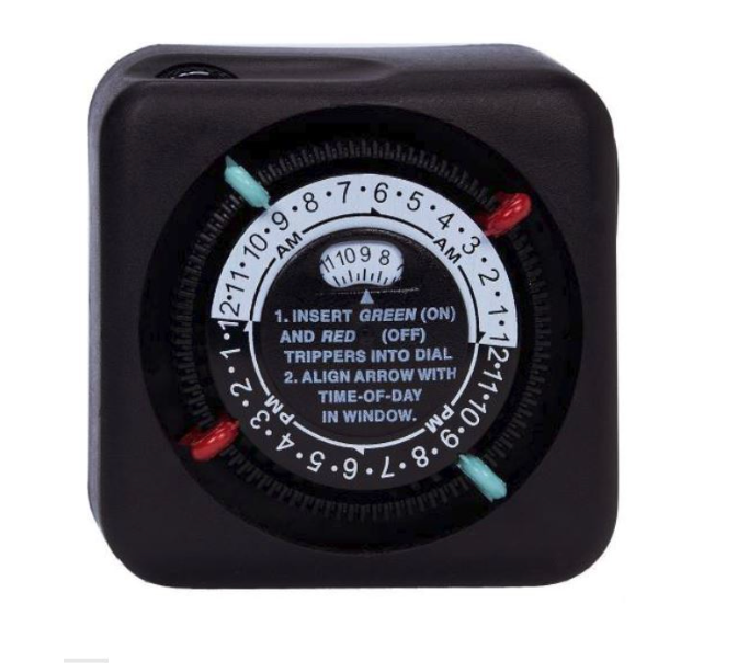 EMCOD TN111RM40 24-Hour Outdoor Mechanical Plug-In Timer, Ampere 9A