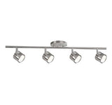 Kuzco Lighting TR10031-BN LED Modern Single Fixed Track Fixture 120V Brushed Nickel Finish