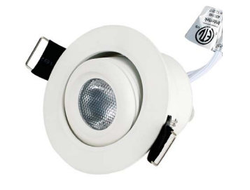 Core Lighting ULM220-40K-40D-BK-12VDC Led Mini Recessed Downlight Model ULM-220, Color Temperature 4000K, Degree 40°, Black Finish, Voltage 12V