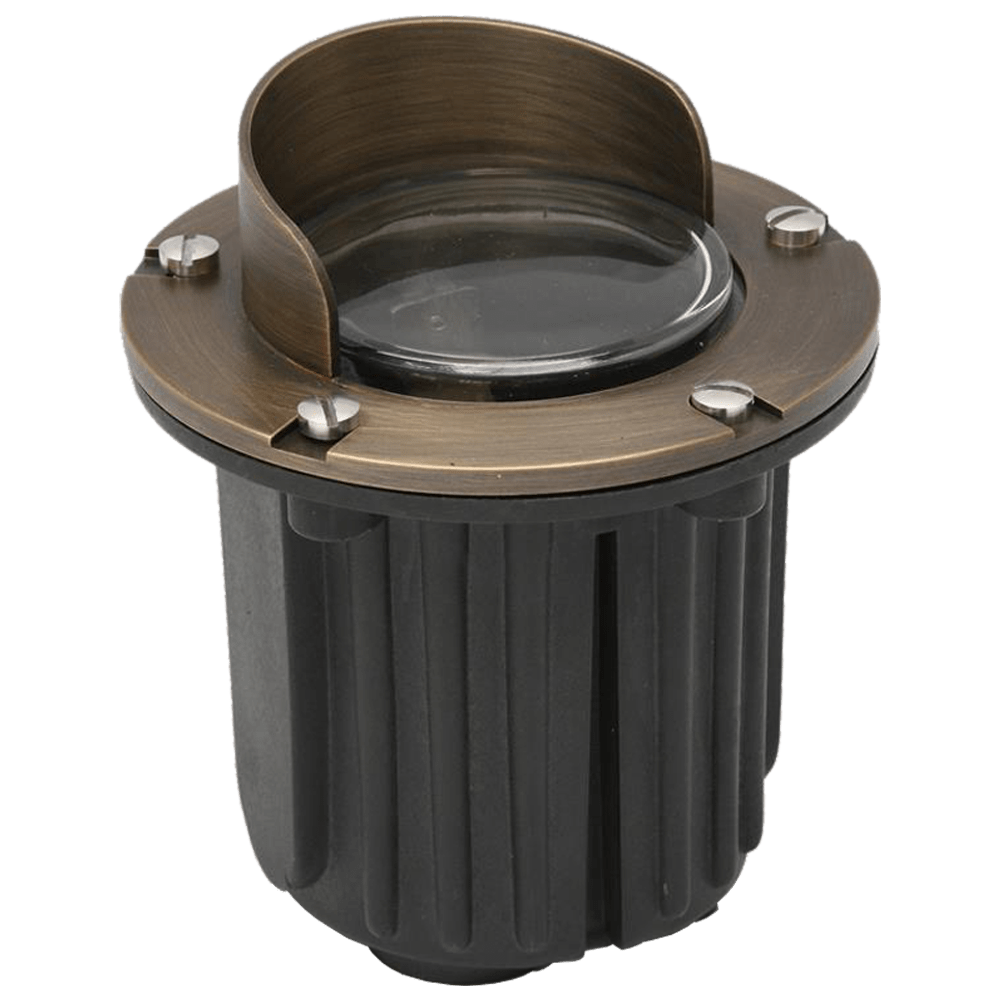ABBA Lighting USA UNB03-NB Heavy Duty Cast Brass Shielded Well Light - Finish: Natural Brass
