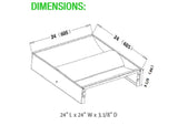 Westgate LTR-2X2-40W-40K-D-PERF 40W White Led Direct-indirect Troffers 100~277V AC