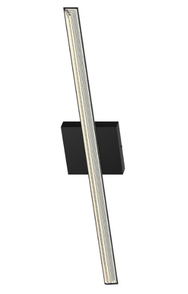 Kuzco Lighting VL27534-BK 34 inch Tall Saphir Contemporary Bathroom Vanity Sconce Light, Black Finish