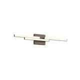 Kuzco Lighting VL52727-WT LED 27 Inch Anello Minor Bathroom Fixture and Vanity Light Walnut Finish