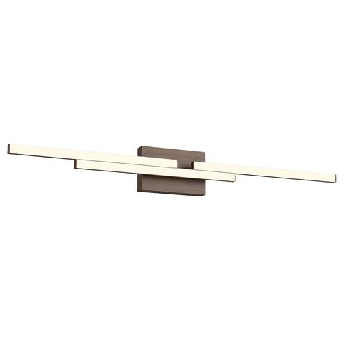 Kuzco Lighting VL52738-WT LED 38 Inch Anello Minor Bathroom Fixture and Vanity Light Walnut Finish