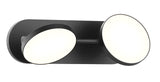 Kuzco Lighting VL72213-BK LED 13 Inch Novel Vanity Wall Lights Black Finish