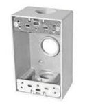 Westgate W1B50-4-WH 1/2 Inch Trade Size 4 Outlet Holes 18.3 Cubic Inch White One-Gang Boxes