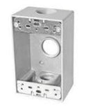 Westgate W1B75-3-WH 3/4 Inch Trade Size 3 Outlet Holes 18.3 Cubic Inch White One-Gang Boxes