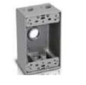 Westgate W1B100-3 1 Inch Trade Size 3 Outlet Holes 18.3 Cubic Inch One-Gang Boxes