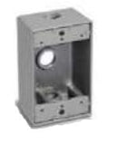 Westgate W1B50-4 1/2 Inch Trade Size 4 Outlet Holes 18.3 Cubic Inch One-Gang Boxes