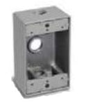 Westgate W1B75-4 3/4 Inch Trade Size 4 Outlet Holes 18.3 Cubic Inch One-Gang Boxes