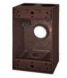 Westgate W1B75-5-BRZ 3/4 Inch Trade Size 5 Outlet Holes 18.3 Cubic Inch Bronze One-Gang Boxes