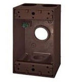 Westgate W1B75-4-BRZ 3/4 Inch Trade Size 4 Outlet Holes 18.3 Cubic Inch Bronze One-Gang Boxes