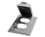 Westgate W1CL-DV Lockable One Gang W/P Device Cover 1 SI