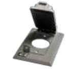 Westgate W1CL-SV Lockable One Gang W/P Device Cover 1 SI