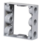 Westgate W2XB75-6 3/4 Inch Trade Size 6 Outlet Holes 15.0 Cubic Inch Two-Gang Extension Boxes