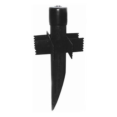 Westgate WE167 Extra-long 18-1/2 Inch PVC Mounting Post For Ground Mounted Landscape Fixtures Black Finish