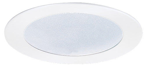 ELCO Lighting EL522KSH 5 Inch Shower Trim with Frosted Lens White Lexan Finish with Socket Bracket