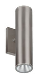 Westgate WMC2-UDL-MCT-BN-DT 2 Inch Wall Cylinder Up/Down Light 12W 3000K/4000K/5000K Dimmable Brushed Nickel