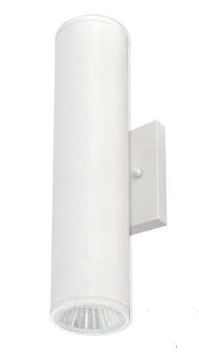 Westgate WMC2-UDL-MCT-WH-DT 2 Inch Wall Cylinder Up/Down Light 12W 3000K/4000K/5000K Dimmable White