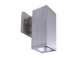 Westgate WMCS-DL-MCT-BN-DT 4 Inch Square Wall Cylinder Down Light 12W 3000K/4000K/5000K Dimmable Brushed Nickel Finish