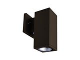 Westgate WMCS-DL-MCT-BR-DT 4 Inch Square Wall Cylinder Down Light 12W 3000K/4000K/5000K Dimmable Bronze Finish