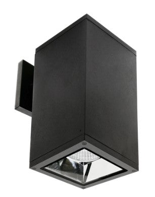 Westgate WMCS5-DL-MCT-BK-DD LED 20W 5 Inch Adjustable Square Wall Cylinder Down Light, Multicolor Temperature, Black Finish
