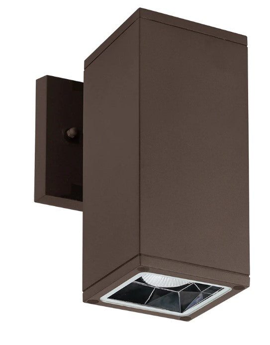 Westgate WMCS5-DL-MCT-BR-DD LED 20W 5 Inch Adjustable Square Wall Cylinder Down Light, Multicolor Temperature, Bronze Finish