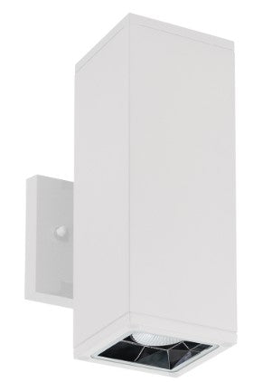 Westgate WMCS5-UDL-MCT-WH-DD LED 40W 5 Inch Adjustable Square Wall Cylinder UP/Down Light, Multicolor Temperature, White Finish