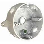 Westgate WRB50-5-WH 1/2 Inch Trade Size 5 Outlet Holes 15.8 Cubic Inch Round Extension Boxes White Finish