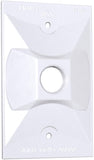 Westgate WRE-1-WH One Gang Rectangular Cover 1/2 Inch Trade Size 1 Outlet Hole White