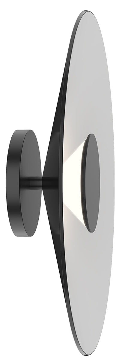 Kuzco Lighting WS22915-BK/WH LED 15 Inch Cruz Wall Sconce Light Black/White Finish
