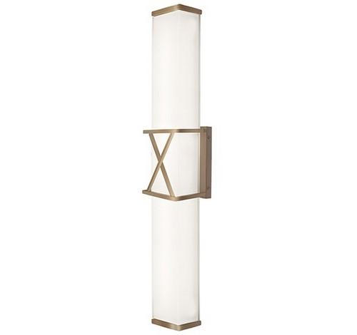 Kuzco Lighting WS7033-XX LED X-Calibur LED Double Wall Sconce Vintage Brass Light 120V - BuyRite Electric
