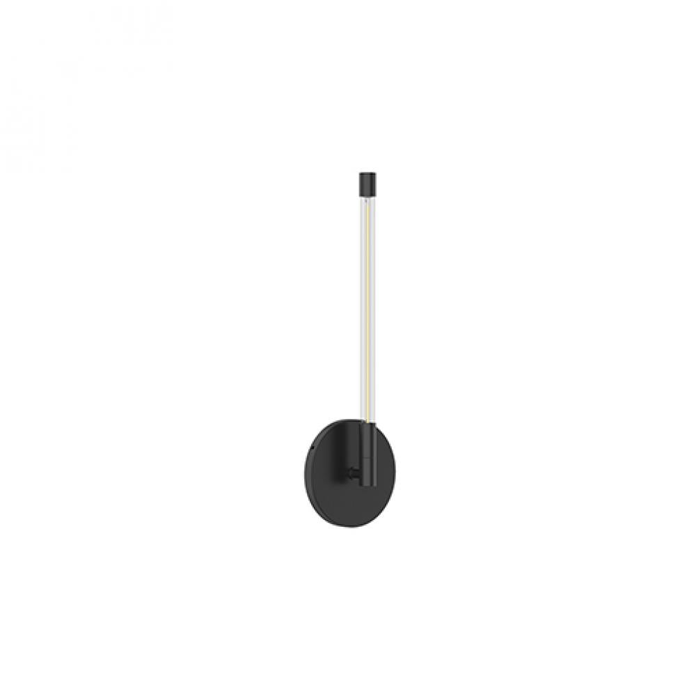 Kuzco Lighting WS74114-BK LED 14 Inch Motif Sconce Wall Light Black Finish