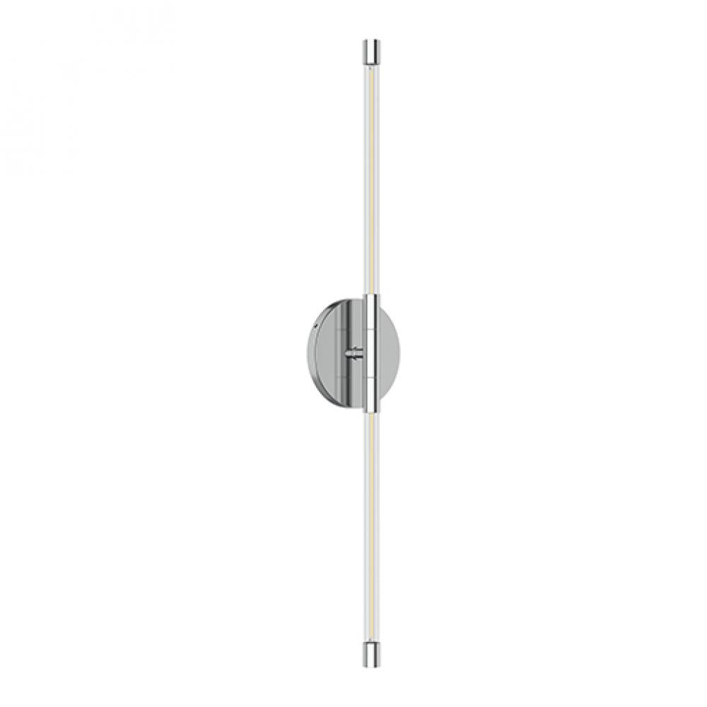 Kuzco Lighting WS74226-CH LED 26 Inch Motif Sconce Wall Light Chrome Finish