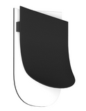 Kuzco Lighting WS83706-BK/WH 6 inch Sonder Contemporary Wall Sconce Light, Black / White Finish