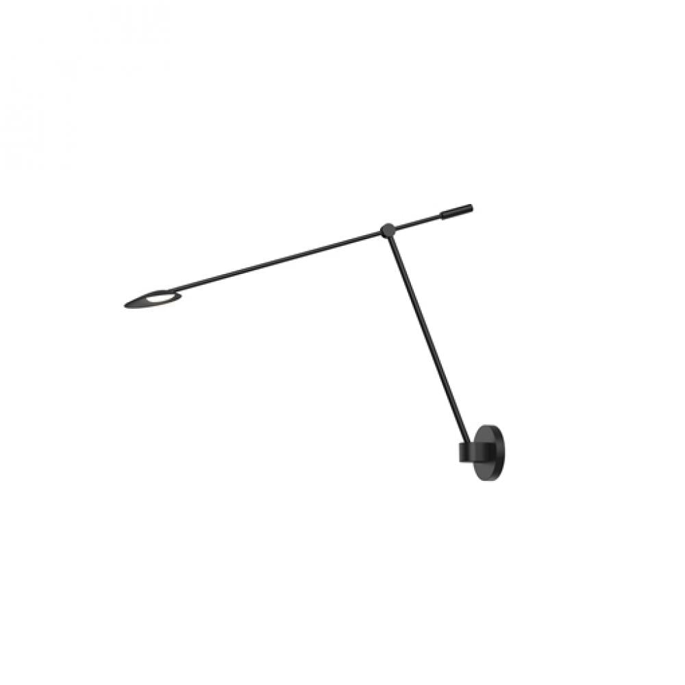 Kuzco Lighting WS90101-BK LED 20 Inch Rotaire Sconce Wall Light Black Finish