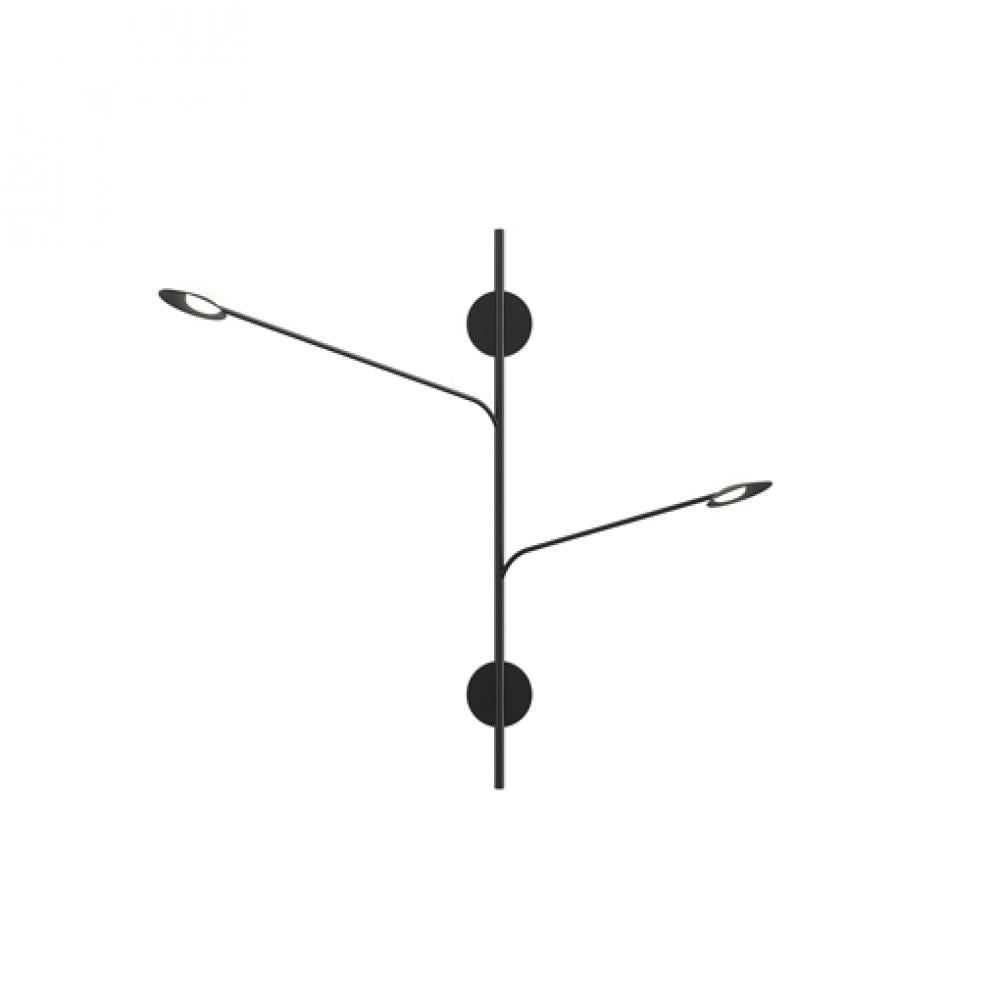Kuzco Lighting WS90102-BK LED Rotaire Wall Sconce Light Black Finish
