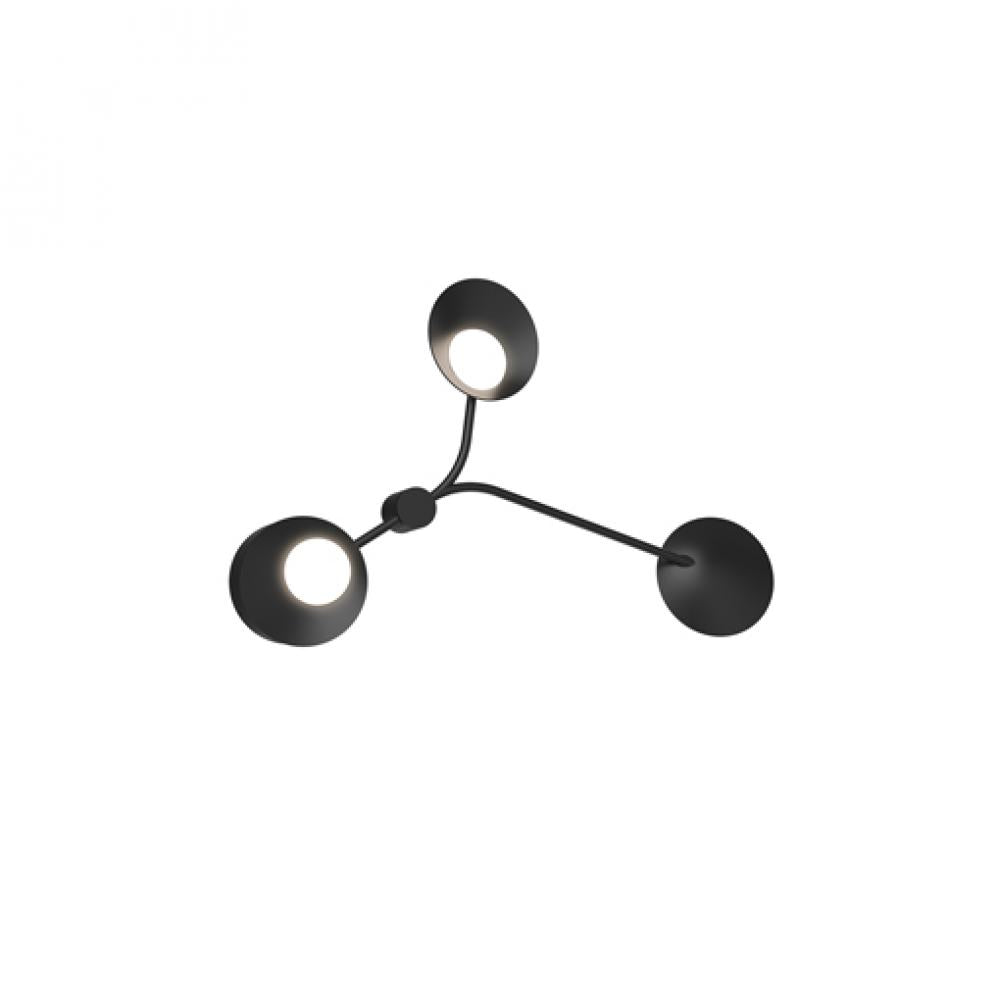 Kuzco Lighting WS90116-BK LED Rotaire Wall Sconce Light Black Finish