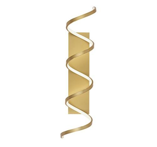 Kuzco Lighting WS93736-AN Synergy LED Wall Sconce Light Antique Brass Finish120V